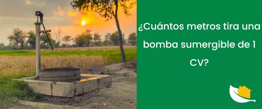 ¿Cuántos metros tira una bomba sumergible de 1 CV?