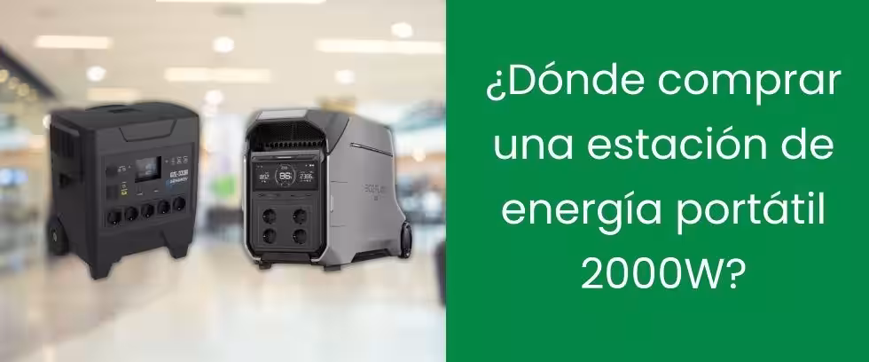 ¿Dónde comprar una estación de energía portátil 2000W?