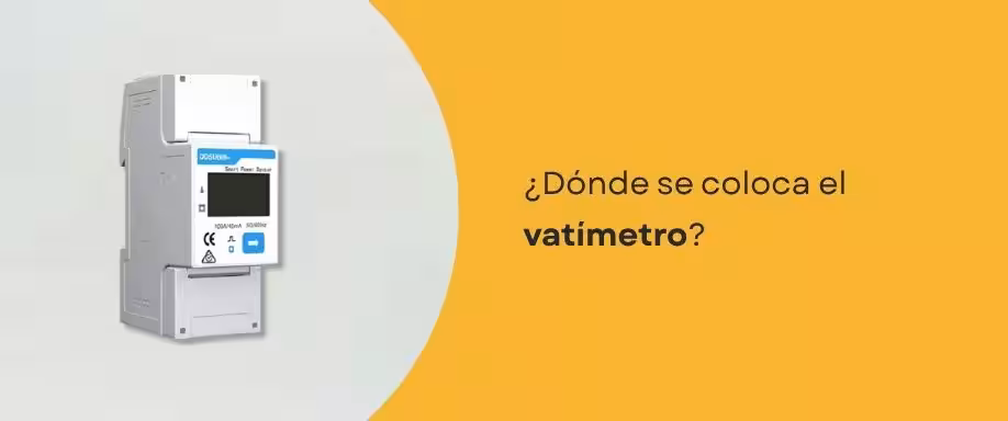 ¿Dónde se coloca el vatímetro?