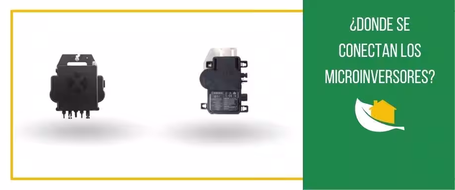 ¿Dónde se conectan los microinversores? ¿Dónde se conectan los microinversores?
