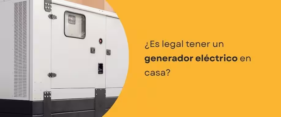 ¿Es legal tener un generador eléctrico en casa?