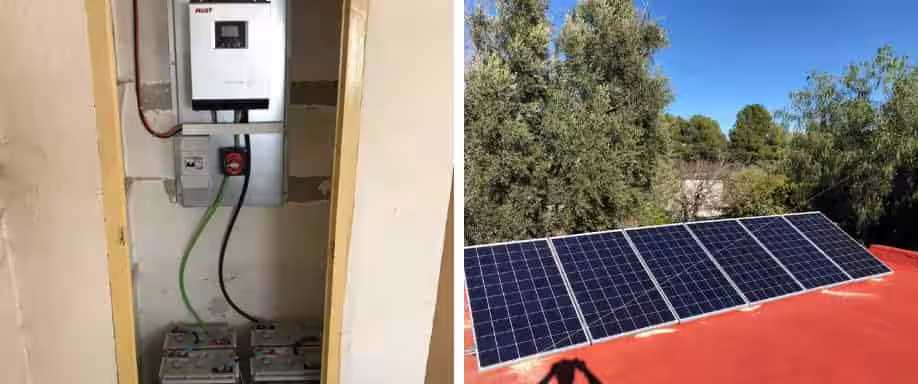 Instalación Casa de Campo con baterías estacionarias Ultracell en Valencia