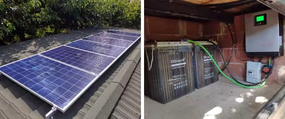 Instalación fotovoltaica Castilla la Mancha de kit solar aislado de la red eléctrica