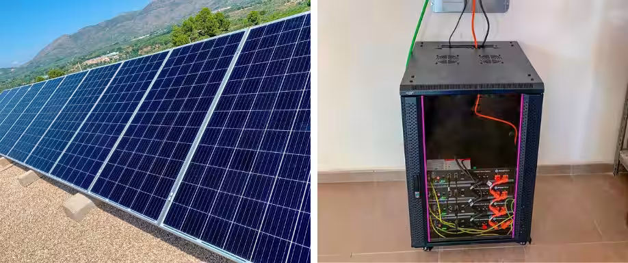 Instalación solar con inversor Voltronic y baterías Pylontech en Alicante
