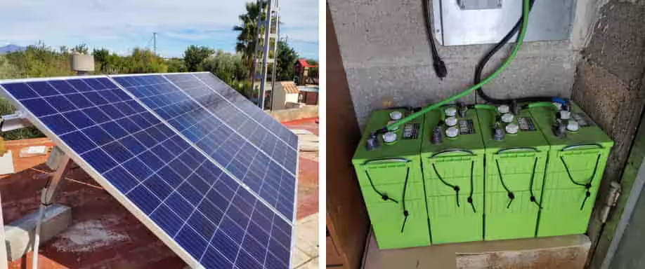 Instalación fotovoltaica en las proximidades de Valencia