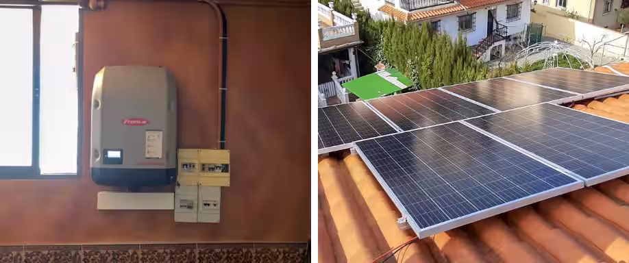 Instalación solar de conexión a red en Granada
