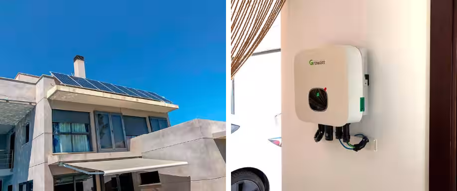 Instalación solar con inversor Growatt en Valencia