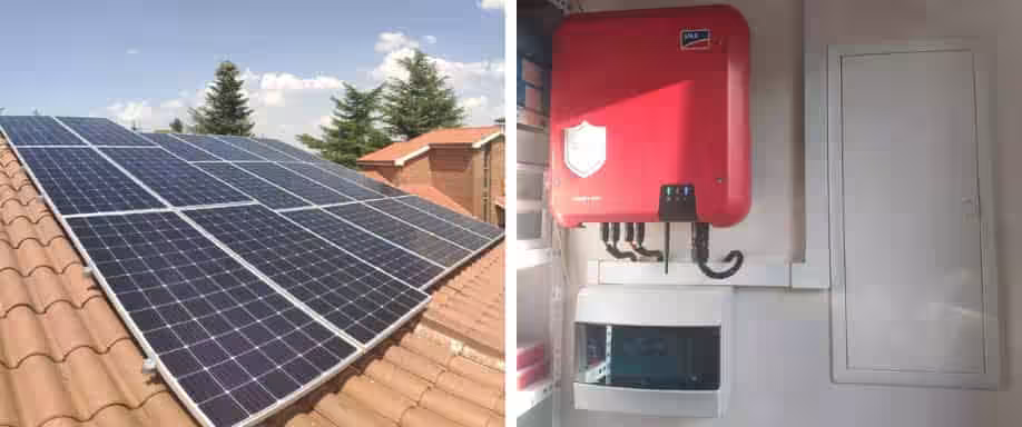 Instalación fotovoltaica de conexión a red Madrid