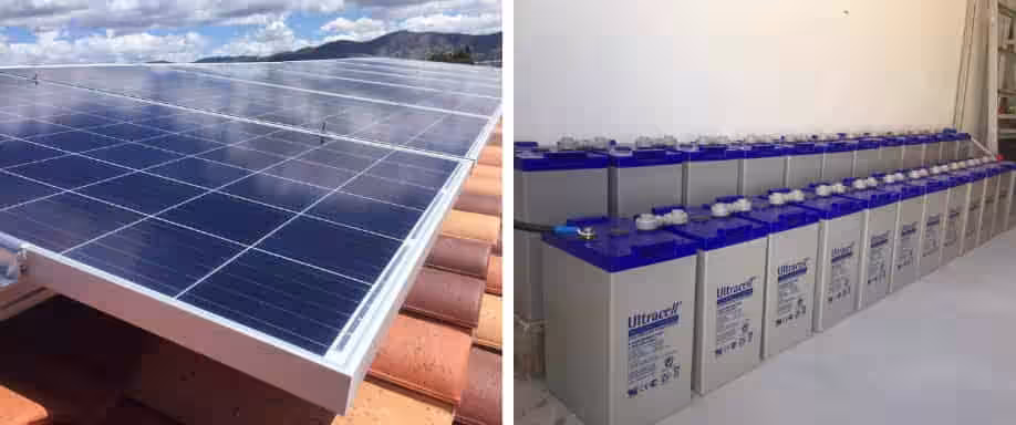 Instalación fotovoltaica kit aislado de la red eléctrica Alicante