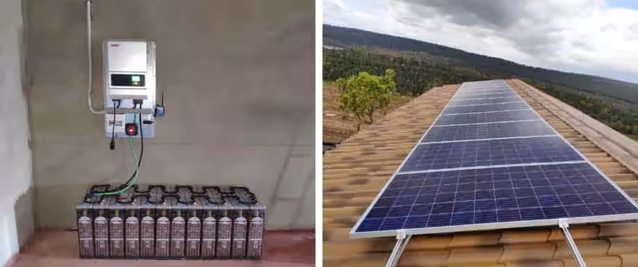 Instalación solar vivienda aislada de la red eléctrica Cáceres