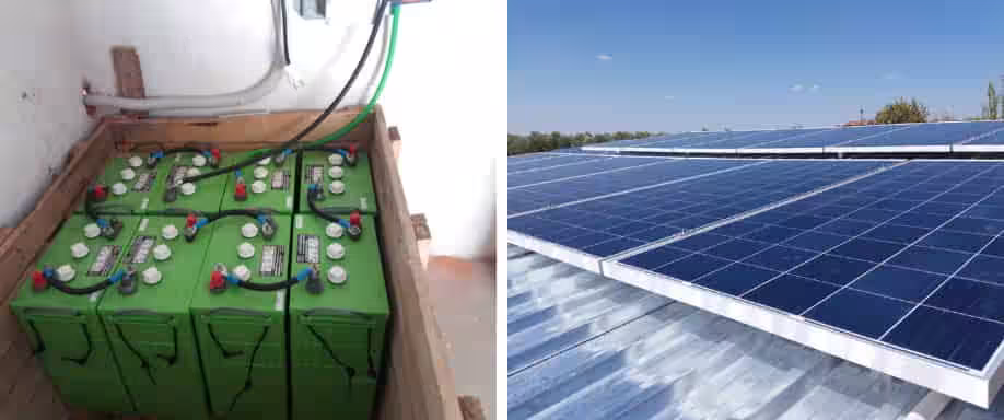 Instalación fotovoltaica en las proximidades de Madrid