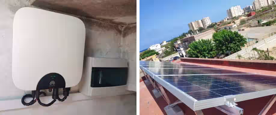 Instalación kit solar conexión a red en la costa valenciana