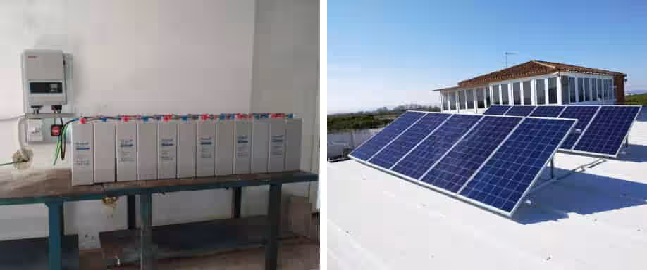 Instalación solar para vivienda aislada de la red eléctrica en Valencia