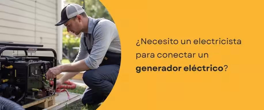 ¿Necesito un electricista para conectar un generador eléctrico?