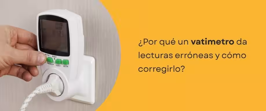 ¿Por qué un vatimetro da lecturas erróneas y cómo corregirlo?
