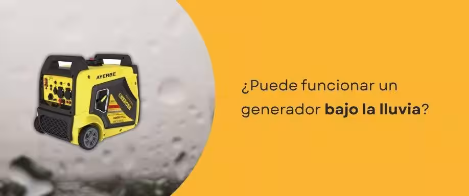 ¿Puede funcionar un generador bajo la lluvia?