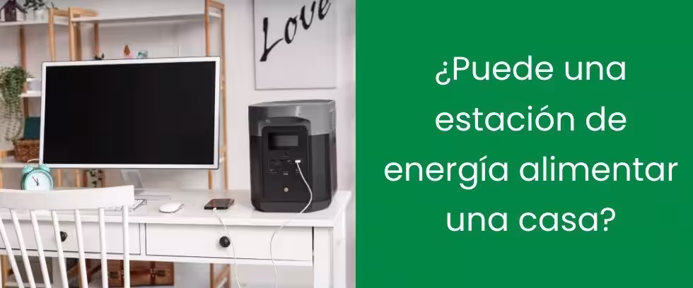 ¿Puede una estación de energía alimentar una casa?