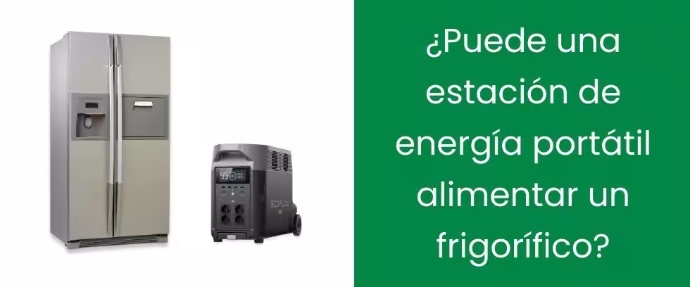 ¿Puede una estación de energía portátil alimentar un frigorífico?