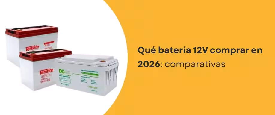 Qué batería 12V comprar en 2026: comparativas
