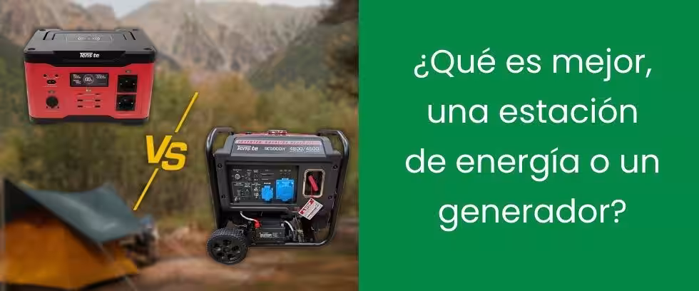 ¿Qué es mejor, una estación de energía o un generador?