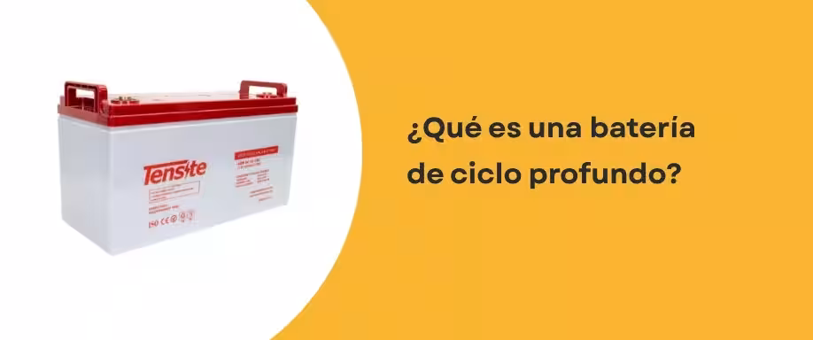 ¿Qué es una batería de ciclo profundo?