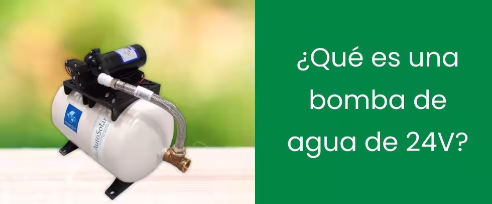 ¿Qué es una bomba de agua de 24V?