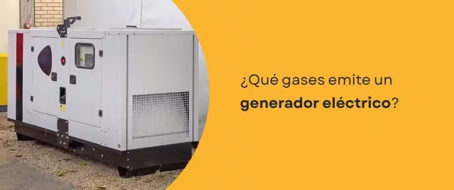 ¿Qué gases emite un generador eléctrico?