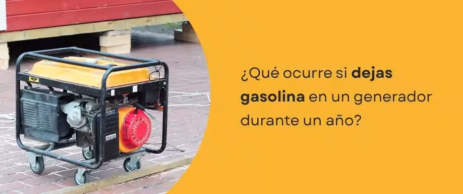 ¿Qué ocurre si dejas gasolina en un generador durante un año?