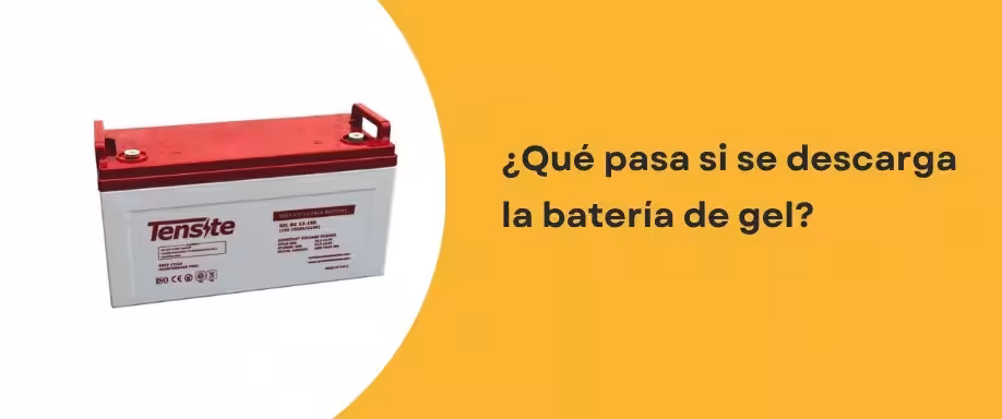 ¿Qué pasa si se descarga la batería de gel?