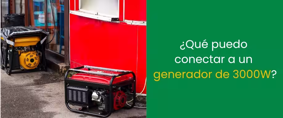 ¿Qué puedo conectar a un generador de 3000W?