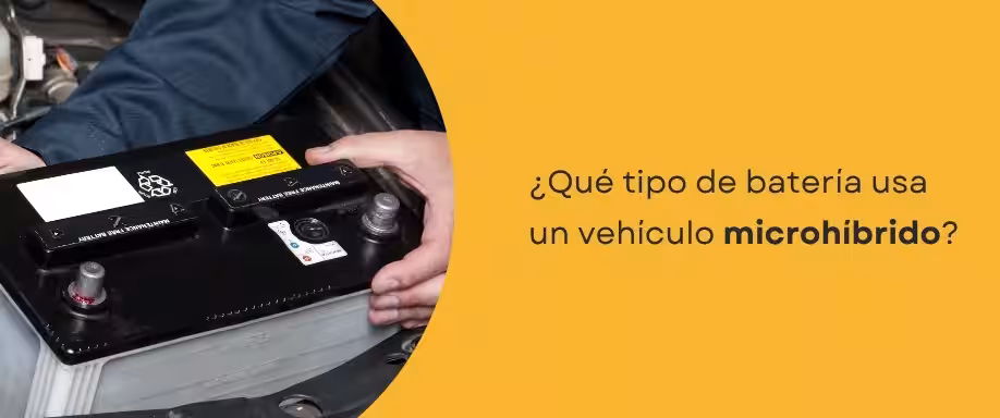¿Qué tipo de batería usa un vehículo microhíbrido?