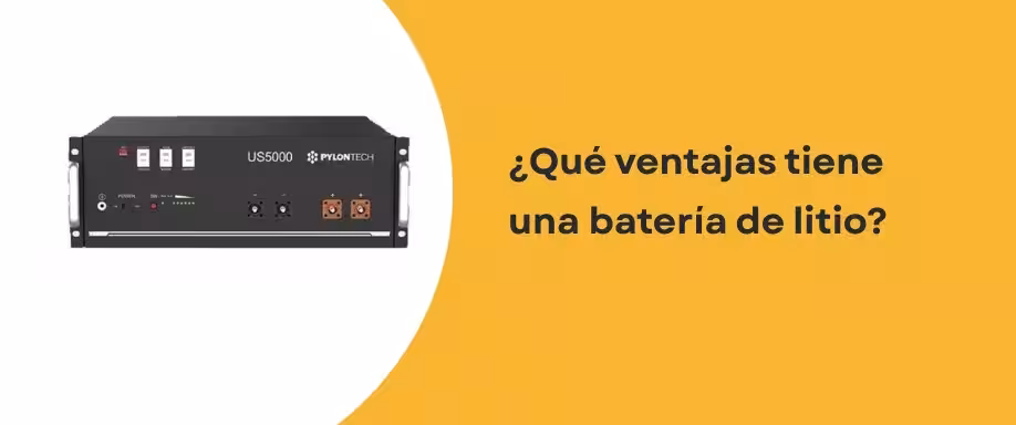 ¿Qué ventajas tiene una batería de litio?