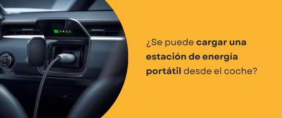 ¿Se puede cargar una estación de energía portátil desde el coche?