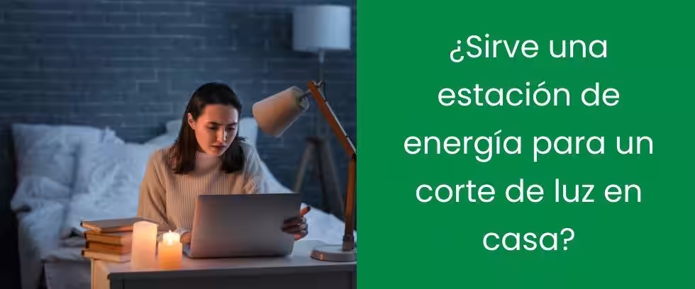 ¿Sirve una estación de energía para un corte de luz en casa?