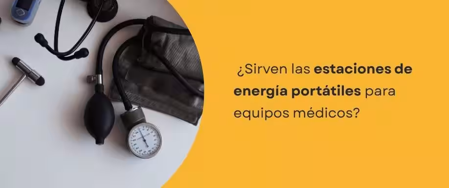 ¿Sirven las estaciones de energía portátiles para equipos médicos?