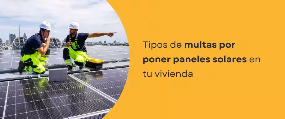 Multa por poner paneles solares