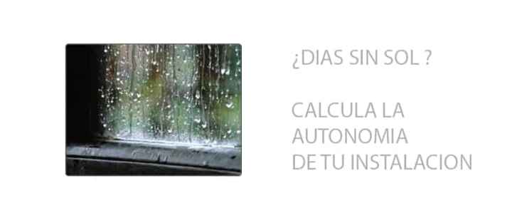 Días de Autonomía en una Instalación Solar