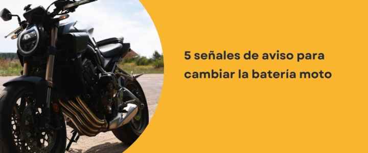 5 señales de aviso para cambiar la batería de moto