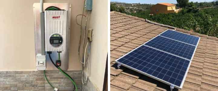 Instalación Solar con batería de GEL UCG-316 Ultracell Instalación Solar con batería de GEL UCG-316 Ultracell