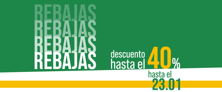 ¡Rebajas de enero! Descuentos hasta el 40%
