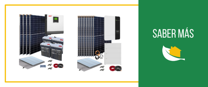 Cálculo de la autonomía energética de un kit solar con baterías