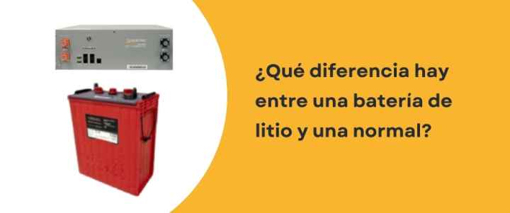 ¿Qué diferencia hay entre una batería de litio y una normal?