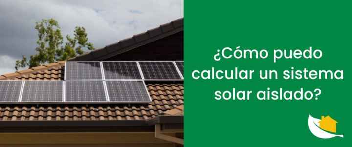 ¿Cómo puedo calcular un sistema solar aislado?