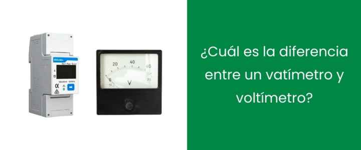 ¿Cuál es la diferencia entre un vatímetro y un voltímetro?