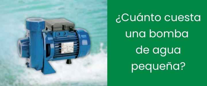 ¿Cuánto cuesta una bomba de agua pequeña?