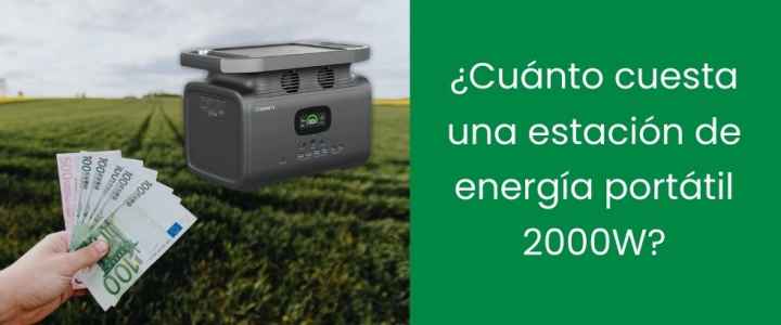 ¿Cuánto cuesta una estación de energía portátil 2000W?