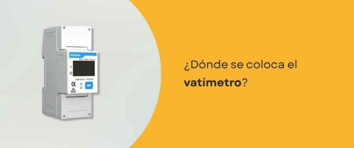 ¿Dónde se coloca el vatímetro?
