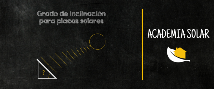 Inclinación placas solares