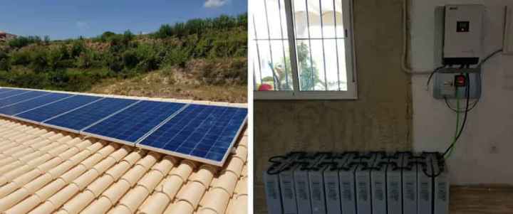 Instalación Kit Solar Permanente 13.000Wh/día interior Comunidad Valenciana