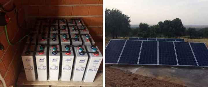 Instalación fotovoltaica en Cáceres